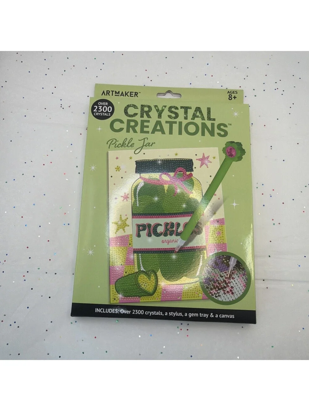 ArtMaker Crystal Creations Pickle Jar Diamond Painting Kit 2300+ Crystals New